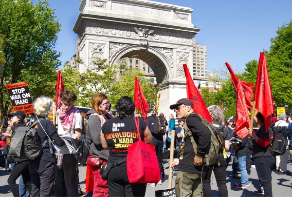 May Day at Washington Square Park,  New York City, May 1, 2026.