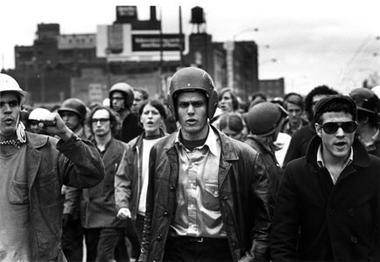 Weathermen during Days of Rage in Chicago, September 30, 1969.