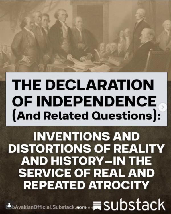 Bob Avakian: THE DECLARATION OF INDEPENDENCE (And Related Questions)