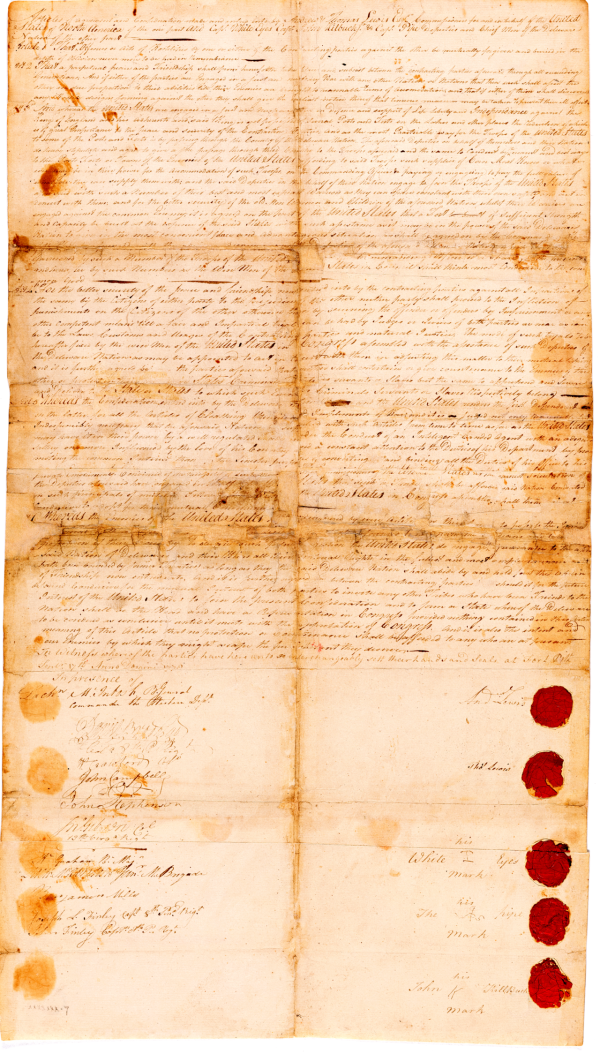 Treaty of Fort Pitt, signed September 17, 1778.