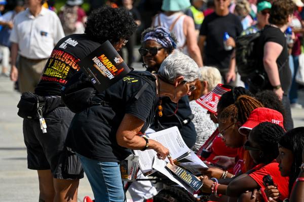 The Revcom Corps at the March on Washington, August 28, 2026.