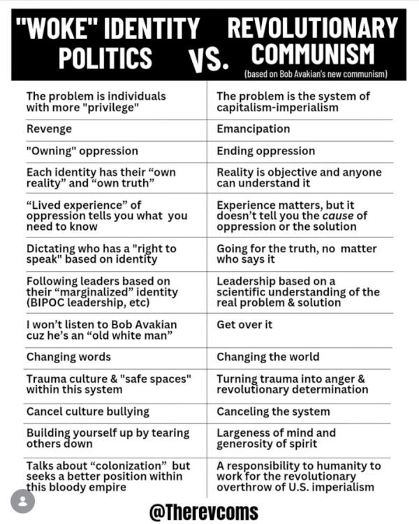 Woke vs. Revolutionary Communism