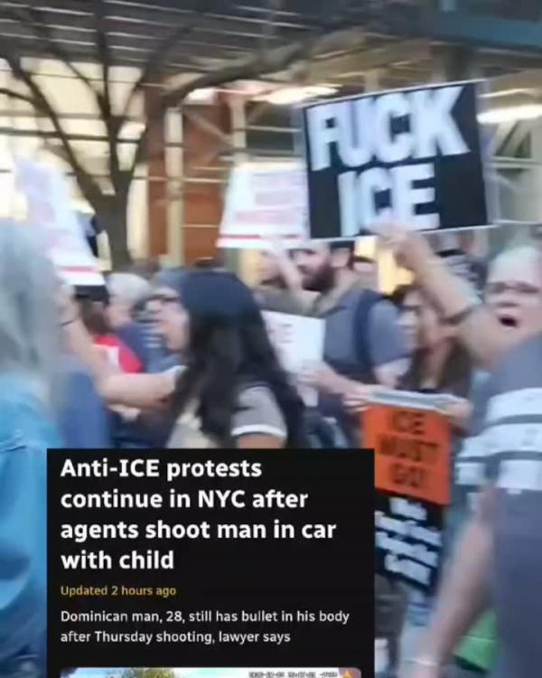 The Revcom Corps for the Emancipation of Humanity at protest against ICE
