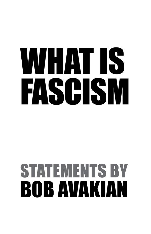 What Is Fascism cover