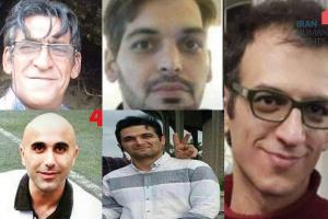 Courageous hunger strikers, Iran political prisoners collage.