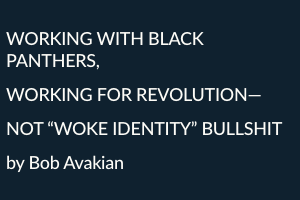WORKING WITH BLACK PANTHERS, WORKING FOR REVOLUTION— NOT “WOKE IDENTITY” BULLSHIT by Bob Avakian