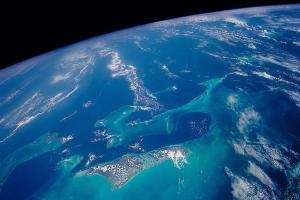 The Bahamas as seen from space.