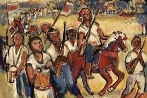 Depiction of 1811 New Orleans slave rebellion
