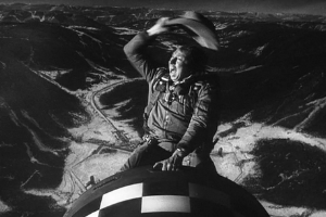 Slim Pickens Riding the Bomb in Dr. Strangelove