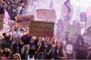 IWD 2023 Mexico City protest