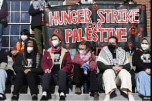 A group of 19 Palestinian and Jewish students began a 9-day pro-Palestinian hunger strike February 2, 2024. The hunger strike follows months of protests against the Israel-Gaza war on Brown University’s campus.