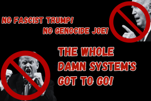 No Fascist Trump! No Genocide Joe! The Whole Damn System’s Got To Go!