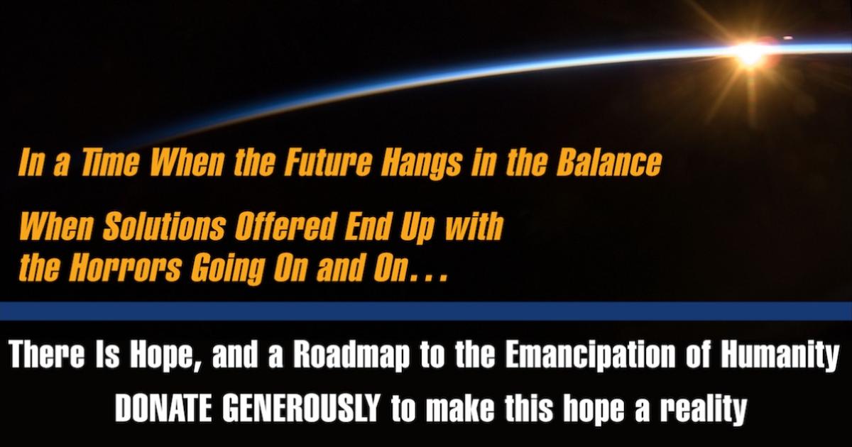 In a Time When the Future Hangs in the Balance There Is Hope, and a