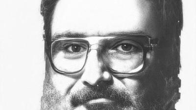 Black and white image of Abimael Guzmán, "Chairman Gonzalo"