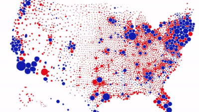 Karim Douieb 2020 Election Red / Blue map more accurate (by counties)
