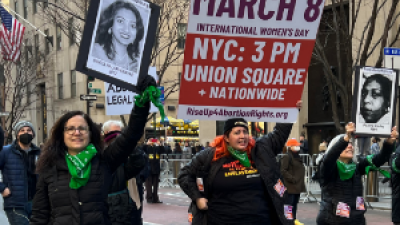 Rise Up 4 Abortion Rights outside St. Patricks's Cathedral