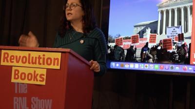 Sunsara Taylor speaking at Revolution Books, NYC