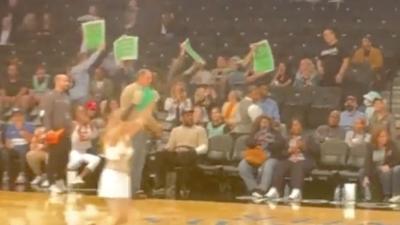 Rise Up 4 Abortion Rights protesters at WNBA game