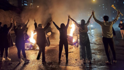 Protesters in Kurdistan on November 16, 60 days after death of Mahsa Amini.