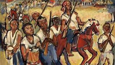 Depiction of 1811 New Orleans slave rebellion