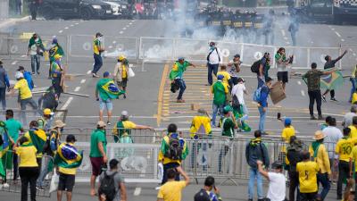 Pro-Bolsonaro protesters storm palace in Brazil, January 8, 2023.
