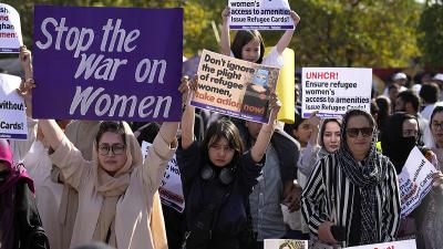Pakistan, IWD 2023: Afghan women refugees in Pakistan.