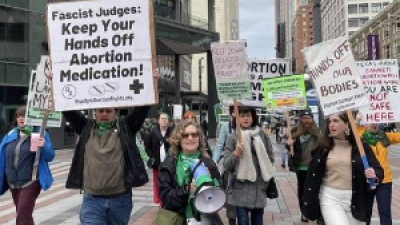 April 8, Seattle: Protest of the judge’s ruling blocking the FDA’s approval of mifepristone, the abortion pill.