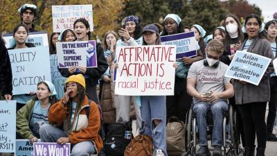 Affirmative Action rally at Supreme Court