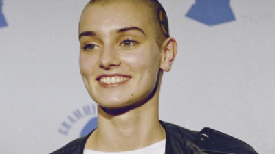 Sinead O'Connor smiling