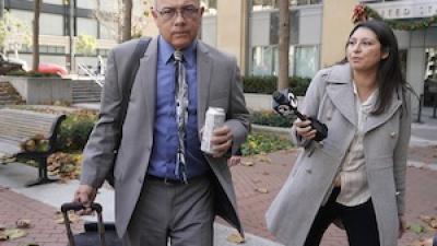 Man being interviewed