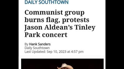 Chicago Tribune headline about RevComs at Aldean