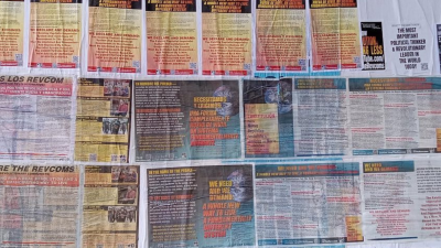 Wall in Houston, part of efforts to “Put Revolution on the Map in 2023” through “Operation Saturation.”