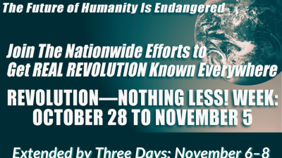 REVOLUTION–Nothing Less! Week Extended by Three Days! Fight Through to Put Revolution On the Map.