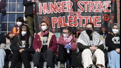A group of 19 Palestinian and Jewish students began a 9-day pro-Palestinian hunger strike February 2, 2024. The hunger strike follows months of protests against the Israel-Gaza war on Brown University’s campus.