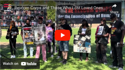 VIDEO: Revcom Corps and Those Who Lost Loved Ones To Murdering Cops Call Out Kamala Harris at DNC