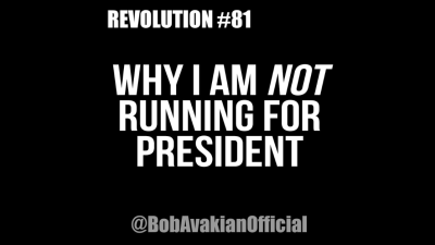 Why I Am NOT Running for President