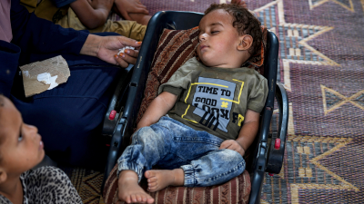 Gaza polio victim, 10-month-old Abdel-Rahman Abu El-Jedian, August 28, 2024.