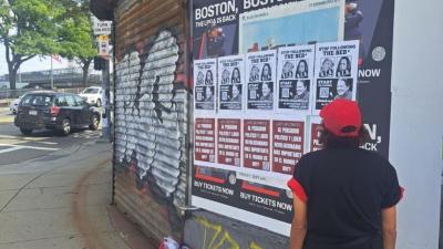 Boston: postering for Bob Avakian Official