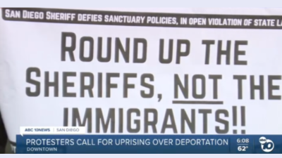 San Diego County Sheriff Kelly Martinez stated she would not honor the city’s new sanctuary policy, and instead would cooperate with ICE.