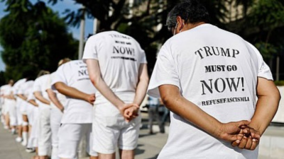 Sights and Sounds of protest July 17