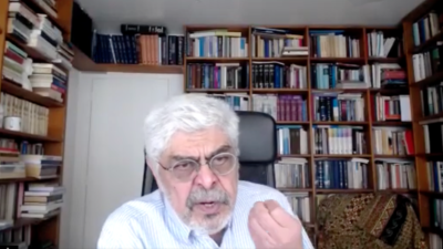 Nasser Mohajer speaking on Zoom with IEC, July 29, 2025.