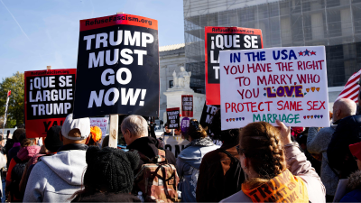 Protest at Supreme Court, November 7, 2025.