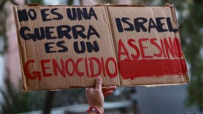 Mexico City protest against genocide in Palestine, May 28, 2024