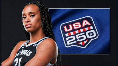 Briana Turner and USA 250 patch