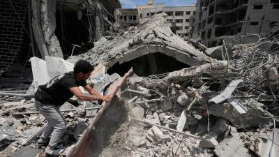Destruction from an Israeli airstrike in the southern port city of Tyre, Lebanon, June 2, 2026.