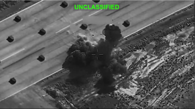 US Central Command photo of bombing in Iran, July 8, 2026.