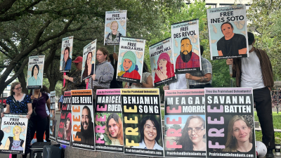 Protest in support of the Prairieland Defendants, June 23, 2026.