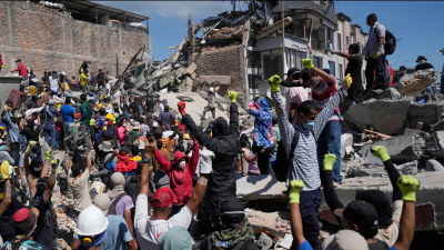 Earthquake damage in Pereira, Colombia, August 10, 2026.