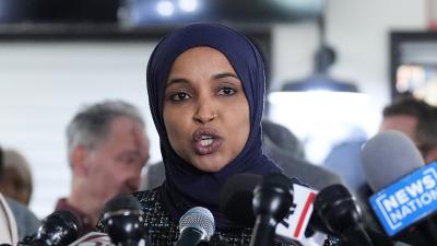 Rep. Ilhan Omar, speaks during a news conference on January 28, 2026, in Minneapolis.
