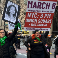 Rise Up 4 Abortion Rights outside St. Patricks's Cathedral